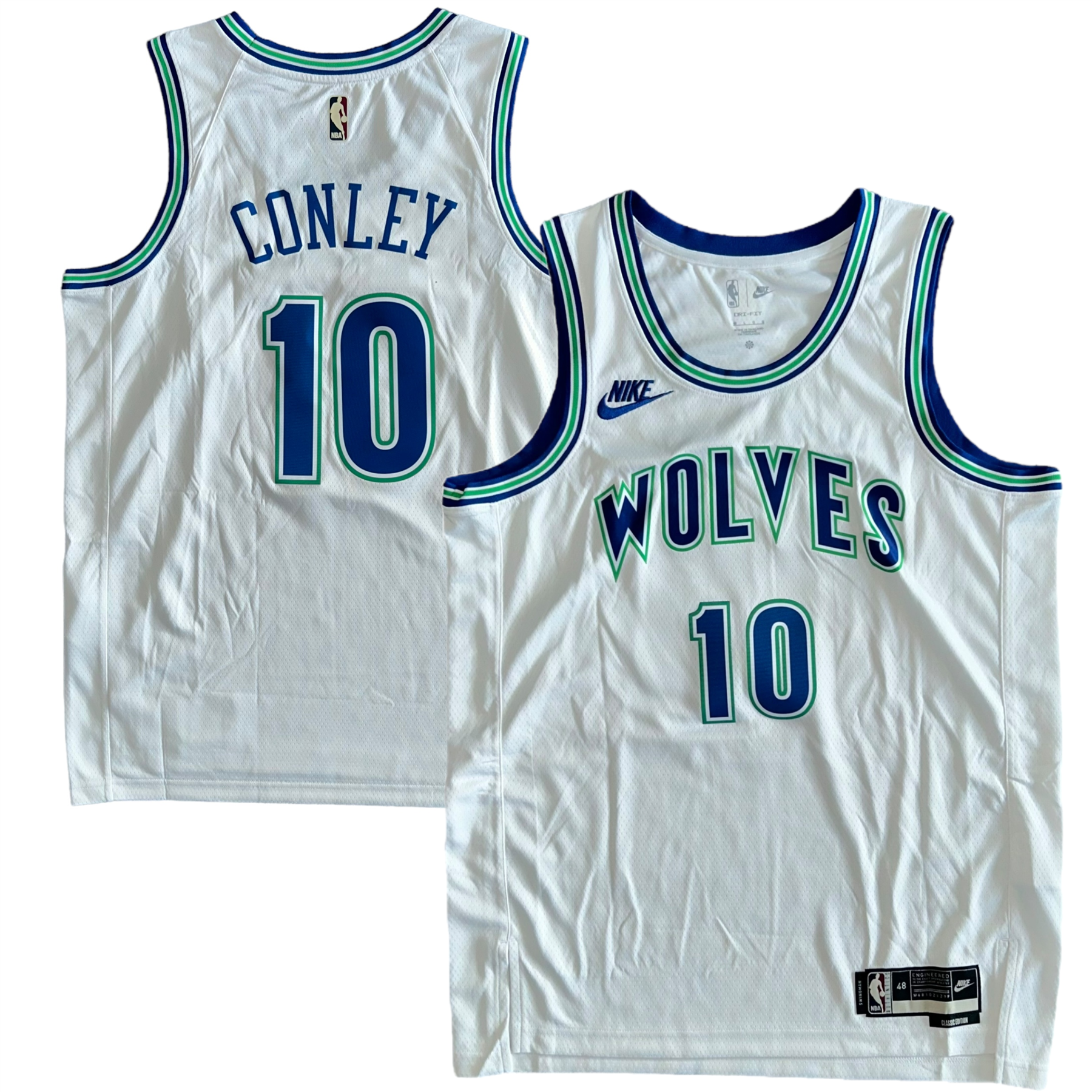 Men Minnesota Timberwolves #10 Conley white Nike 2024 NBA Jersey->minnesota timberwolves->NBA Jersey